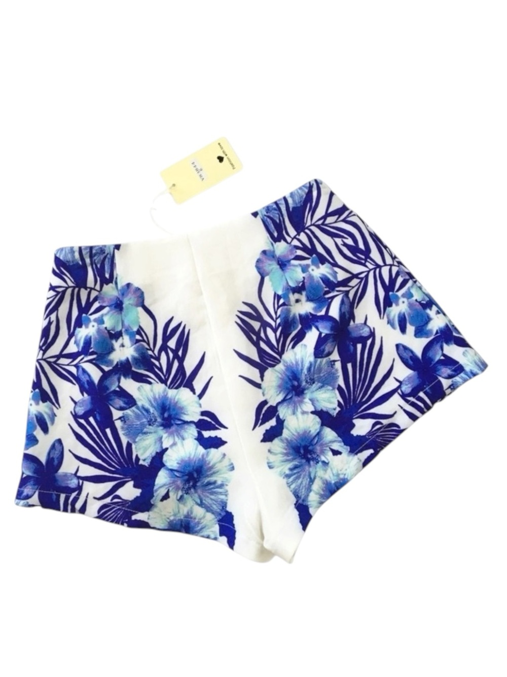 new LF into ❦ Chic Hibiscus Print Shorts ❦ Bright Amethyst Colorful Floral ❦ 6 - Picture 5 of 16